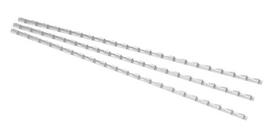 Įrišimo spiralės FOROFIS, 6mm, plastikinės, 100 vnt., baltos sp.
