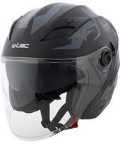 Atviro tipo šalmas W-TEC Barcela Vermella - Black and grey