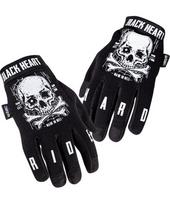Moto pirštinės W-TEC Web Skull - Juoda