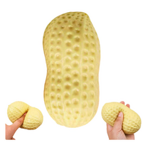Squishy peanut žemės riešutas antistresinis minkomas žaislas
