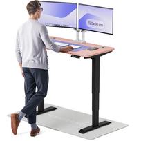 Kompiuterio stalas reguliuojamo aukščio Desktronic HomePro, 120 cm x 60 cm, 61 - 127 cm, juoda sp./rožinė sp.