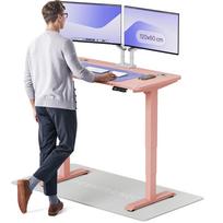 Kompiuterio stalas reguliuojamo aukščio Desktronic HomePro, 120 cm x 60 cm, 61 - 127 cm, rožinė sp.