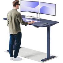 Kompiuterio stalas reguliuojamo aukščio Desktronic HomeOne, 160 cm x 80 cm, 119 cm, mėlyna sp.
