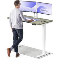 Kompiuterio stalas reguliuojamo aukščio Desktronic HomePro 829 53, 140 cm x 70 cm, 126 cm, balta sp./žalia sp.