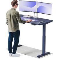Kompiuterio stalas reguliuojamo aukščio Desktronic HomeOne, 140 cm x 70 cm, 119 cm, mėlyna sp.