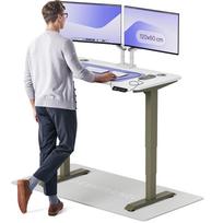 Kompiuterio stalas reguliuojamo aukščio Desktronic HomePro, 120 cm x 60 cm, 61 - 127 cm, balta sp./žalia sp.