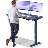 Kompiuterio stalas reguliuojamo aukščio Desktronic HomePro 829 53, 140 cm x 70 cm, 126 cm, mėlyna sp.