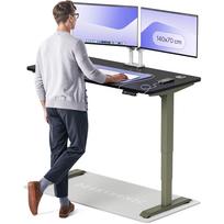 Kompiuterio stalas reguliuojamo aukščio Desktronic HomePro 829 53, 140 cm x 70 cm, 126 cm, juoda sp./žalia sp.