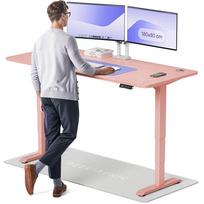 Kompiuterio stalas reguliuojamo aukščio Desktronic HomePro 40 853, 180 cm x 80 cm, 126 cm, rožinė sp.