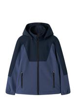 Name It - Nknalfa08 Softshell Jacket Block Fo1 - Vėjo striukė - Tamsiai mėlyna