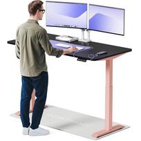 Kompiuterio stalas reguliuojamo aukščio Desktronic HomeOne 828 11, 160 cm x 80 cm, 119 cm, juoda sp./rožinė sp.