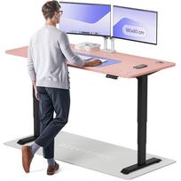 Kompiuterio stalas reguliuojamo aukščio Desktronic HomePro 40 853, 180 cm x 80 cm, 126 cm, juoda sp./rožinė sp.