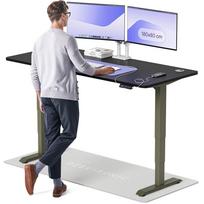 Kompiuterio stalas reguliuojamo aukščio Desktronic HomePro 40 853, 180 cm x 80 cm, 126 cm, juoda sp./žalia sp.