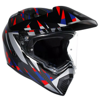 AGV helmet AX-9 Dual Steppa carbon/red/blue