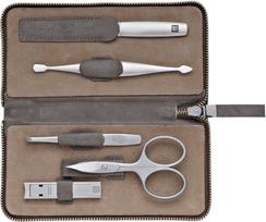 Zwilling Manikiūro reikmenys Twinox su dėklu taupe spalvos 5 vnt.