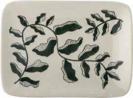 Bloomingville Lėkštė Fauni tamsiai žalios spalvos 11,5 x 15 cm