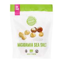 Makadamijų riešutai kepinti ir silpnai sūdyti MACADAMIA SEA SALT, ekologiški