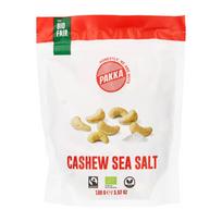 Anakardžių riešutai kepinti ir silpnai sūdyti CASHEW SEA SALT, ekologiški