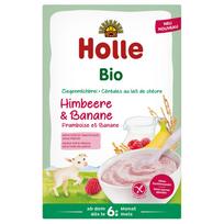Pieniška košė su avietėmis ir bananais kūdikiams nuo 6 mėn., ekologiška