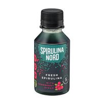 Šviežia spirulina su spanguolių sirupu