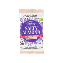 Juodasis šokoladas su migdolais ir jūros druska SALTY ALMOND, ekologiškas