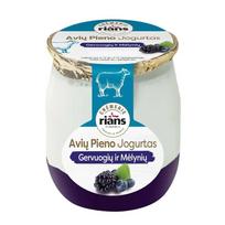 Avių jogurtas RIANS su gervuogėmis ir mėlynėmis