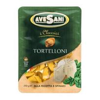 Švieži TORTELLONI su rikota ir špinatais
