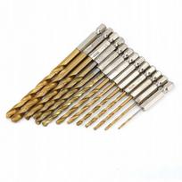 Grąžtų rinkinys su Hex 6.3 mm (1/4") galu, 13vnt. 1.5mm- 6.5mm