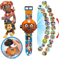 Paw Patrol Zuma vaikiškas laikrodis su projekcija (nukainota)