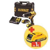 Akumuliatorinis gręžtuvas DEWALT DCD771S2-QW, maks. sukimo momentas 42 Nm, 18 V, 2 x 1,5 Ah akumulia