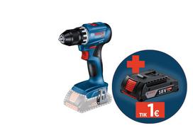Akumuliatorinis suktuvas BOSCH Professional GSR, 18V-45 SOLO, sukimo momentas 21-45 Nm, 13 mm griebt
