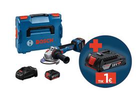 Akumuliatorinis kampinis šlifuoklis BOSCH Professional, GWS 18 V-11 S, 18 V, disko diametras 125 mm,