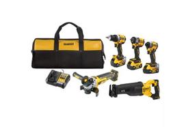 Akumuliatorinių įrankių rinkinys DeWalt DCK509P3-QW; 18 V; 90 Nm; 206 Nm; 609 Nm; 125 mm; 3x5,0 Ah akum.
