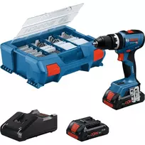 Akumuliatorinis smūginis veržliaraktis Bosch GSB 18V-65 su 2x 4,0Ah baterijomis ir L-Case dėklu