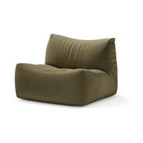 Khaki spalvos krėslas iš velveto Tove – Micadoni