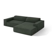 Smaragdinės spalvos modulinė kampinė sofa (su dešiniuoju kampu/su gultu) Jodie – Micadoni