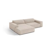 Kreminės spalvos modulinė kampinė sofa (su kairiuoju kampu/su gultu) Jodie – Micadoni