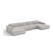 Šviesiai pilkos spalvos modulinė kampinė sofa Jodie – Micadoni