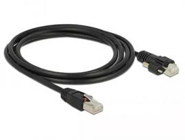 Tinklo kabelis DeLOCK 85668 RJ-45 Cat6 2m Juodas
