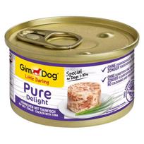 GIMDOG Little Darling Pure Delight Chicken with tuna – drėgnas ėdalas šunims – 85g