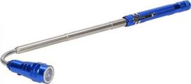 Flashlight Orno Telescopic flashlight 17-57 cm, 3 LED, 4 x LR44, bent head, magnet,WL-9