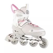 NH18188 A 2IN1 GREY-PINK SIZE M(34-38) IN-LINE SKATES/HOCKEY ICE SKATES
