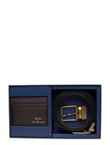 Polo Ralph Lauren - Leather-Foil Blt Gbs-Gbx - Kortelių dėklas - Ruda