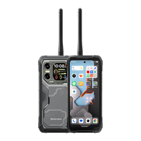 Blackview XPLORE 1 Walkie-talkie 22km 5G Rugged Phone 6.78-inch FHD 2460x1080 120Hz+2.01-inch 296x240 12+256GB MTK Dimensity 7050 octa-core 2.4Ghz Cam 50+64MP+20MP Night Vision 20000mAh NFC Gorilla Glass 5 Android 15 MIL-STD Black