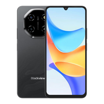 Blackview SHARK 6 5G 6.88inch FHD 1640x720 IPS LCD 120Hz 4+128GB Unisoc T8100 octa-core up to 2.2GHz Cam 13MP Front 8MP / 16+2MP Rear Battery 5000mAh Type-C Dual SIM SD card slots Android 15 Phantom Black