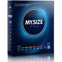 MY SIZE - PRO prezervatyvai 72 mm 3 vnt.