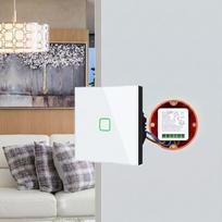 GreenBlue Flush-Mount WiFi Relay, Android/iOS/Alexa/Google Home, 100–240 V AC, 50/60 Hz, max. 16 A, for 150 W LEDs, GB739
