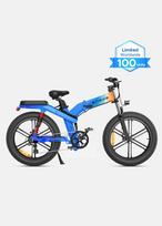 Dviratis 26 elektrinis sulankstomas Engwe X26 1200Wh dviguba baterija mėlynas