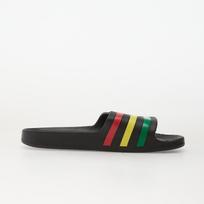 adidas Adilette Aqua Slides Core Black/ Green/ Pure Ruby - Dydis 40.5 (HQ2449 Šlepetės)