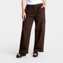 Calvin Klein Jeans Cotton Ewaist Cargo Pant Dark Coffee - Dydis S (LV047F623G TO2 Kelnės)